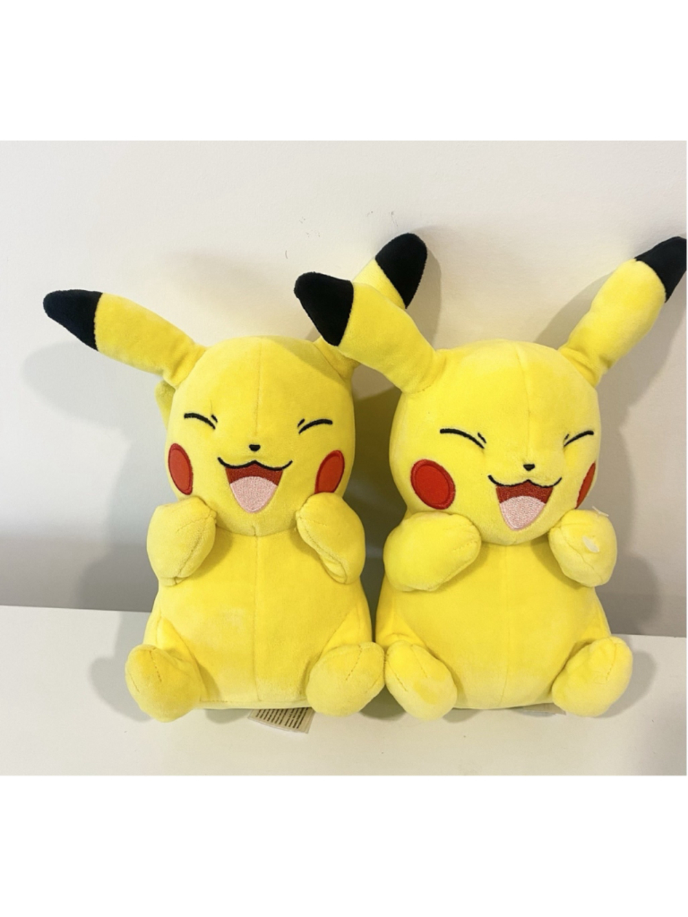 Pokemon Pikachu Plush Lot of 2 Laughing Smiling 8” Wicked Cool Toys 2020 2022